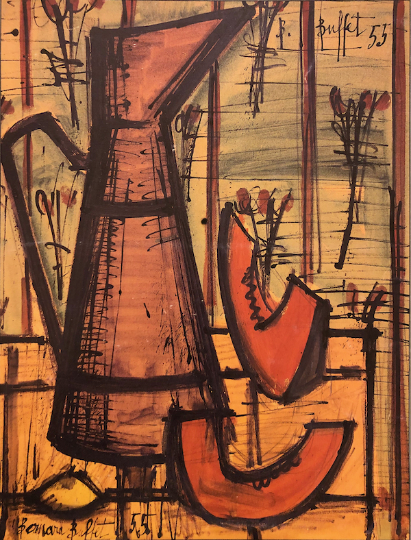 Still Life - Pitcher and Melons by Bernard Buffet