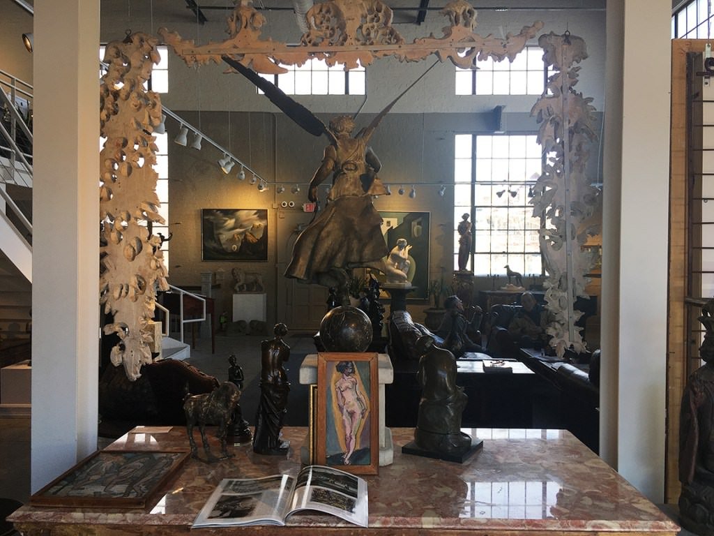 Interior shot of Wolfs Gallery in Cleveland, Ohio