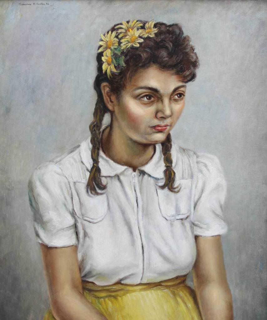 Pensive Girl by Clarence Holbrook Carter