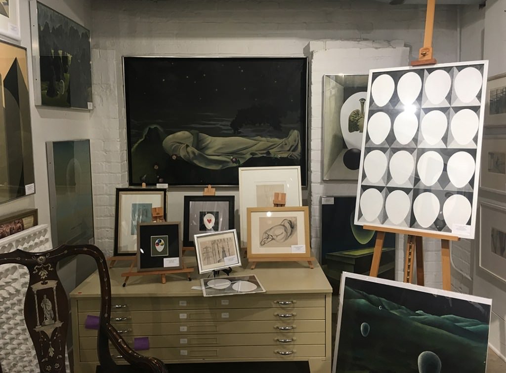 Interior shot of Wolfs Gallery in Cleveland, Ohio
