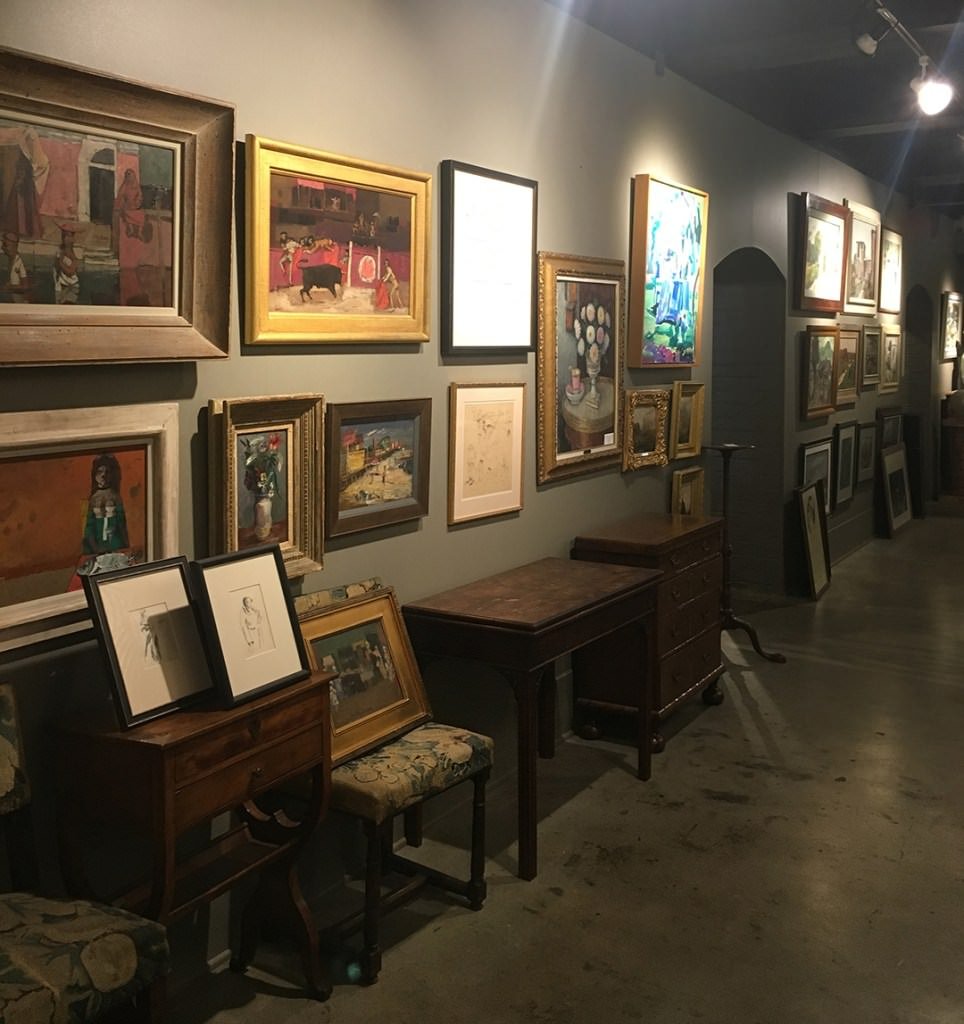 Interior shot of Wolfs Gallery in Cleveland, Ohio