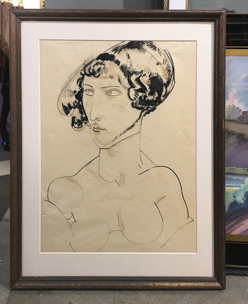 Ink drawing by William Sommer