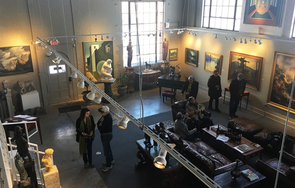 Interior shot of Wolfs Gallery in Cleveland, Ohio