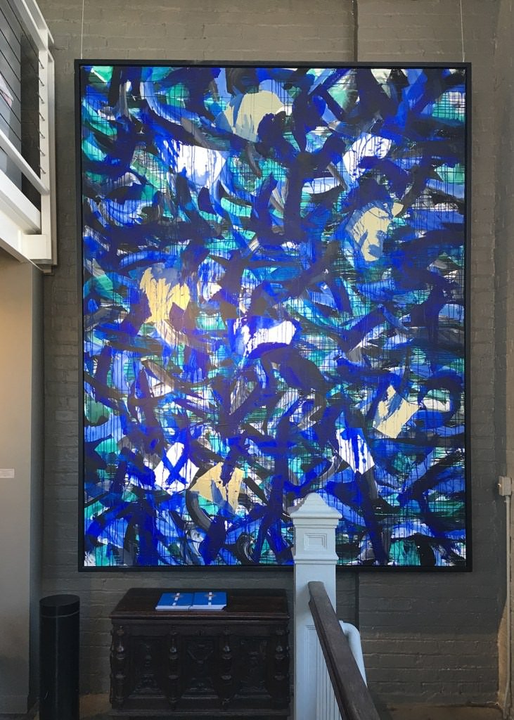 Large Joseph Glasco abstract painting at Wolfs Gallery