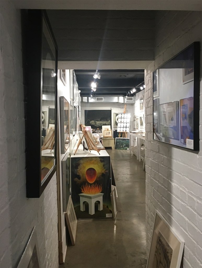 Interior shot of Wolfs Gallery in Cleveland, Ohio