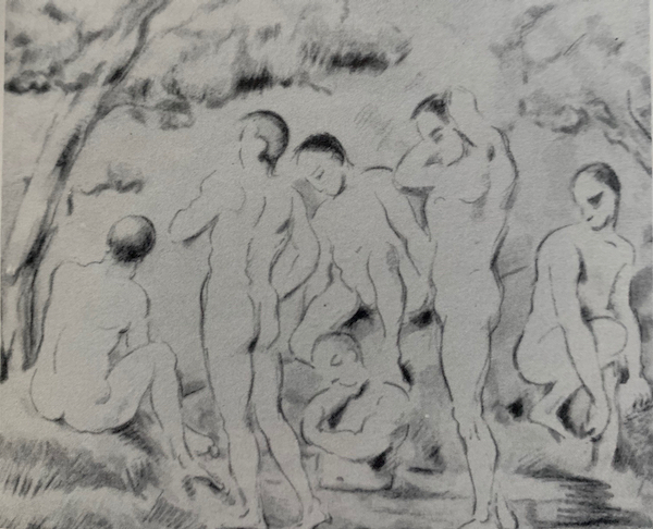 Les Baigneurs by Paul Cezanne