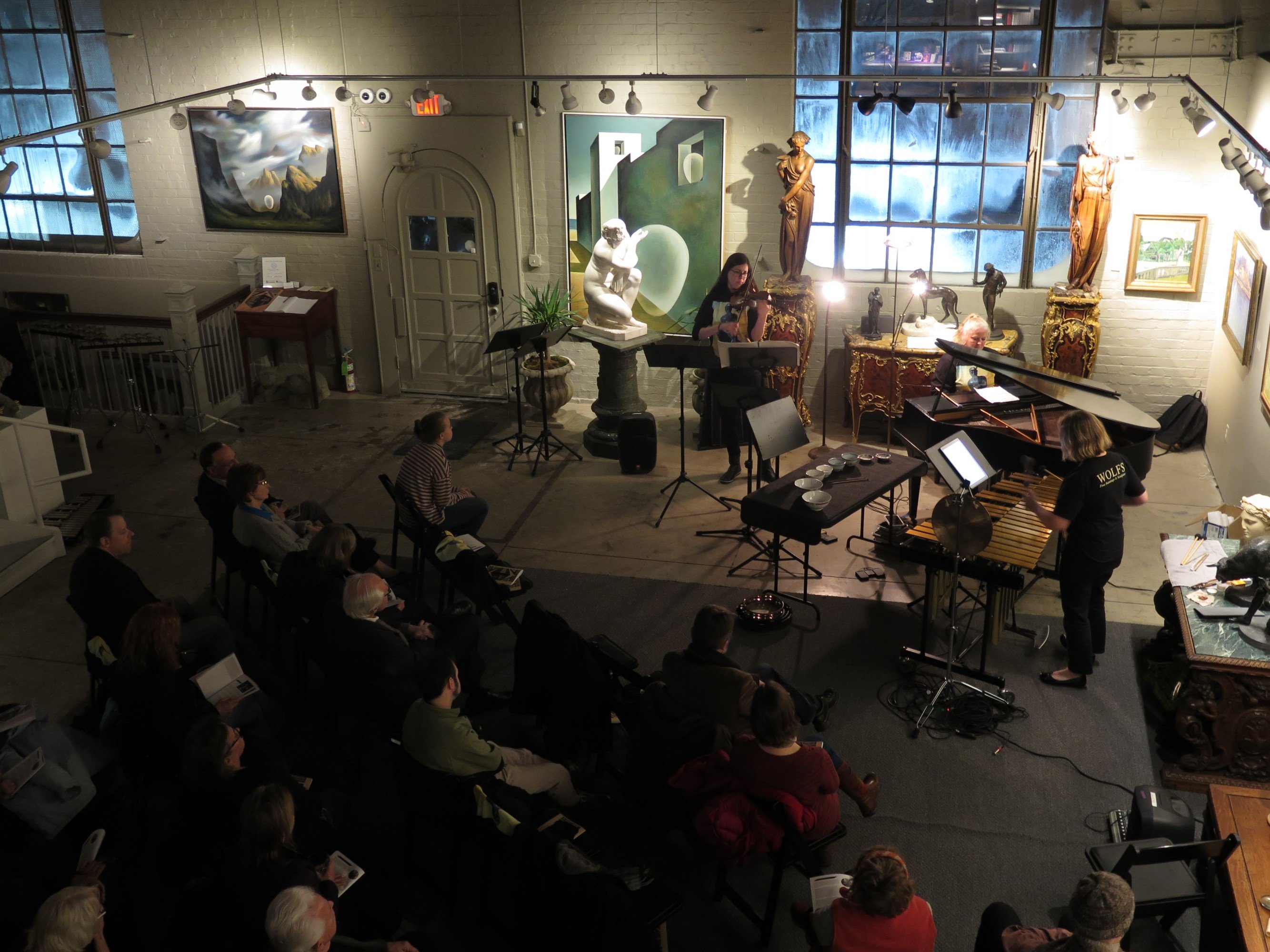 Interior Photograph of Wolfs Gallery in Cleveland, Ohio 