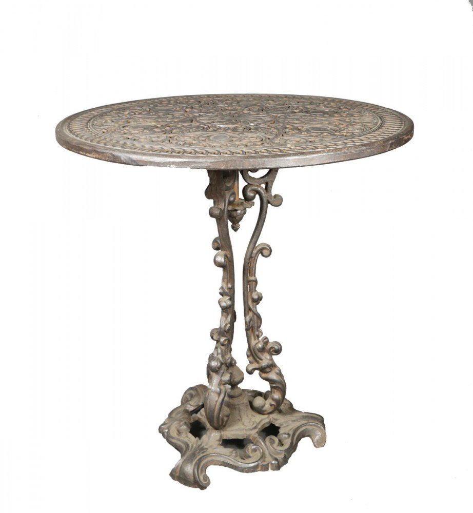 Cast Iron Garden Table by 19th Century American School