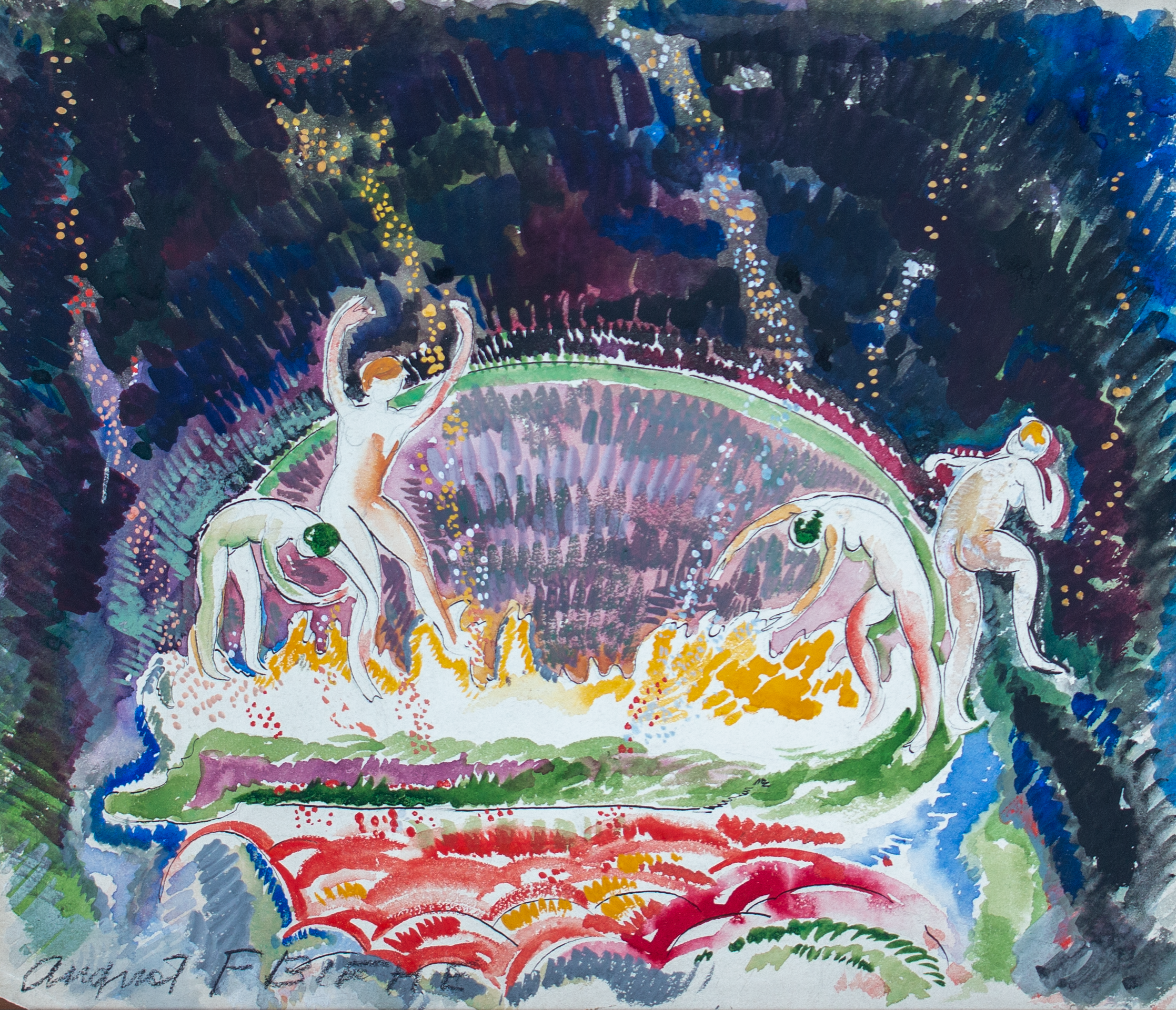 Dancers by August Biehle