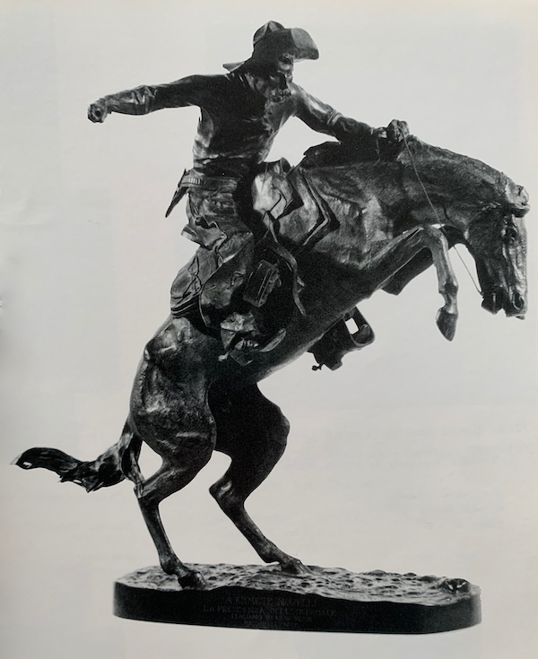 The Bronco Buster by Frederic Remington