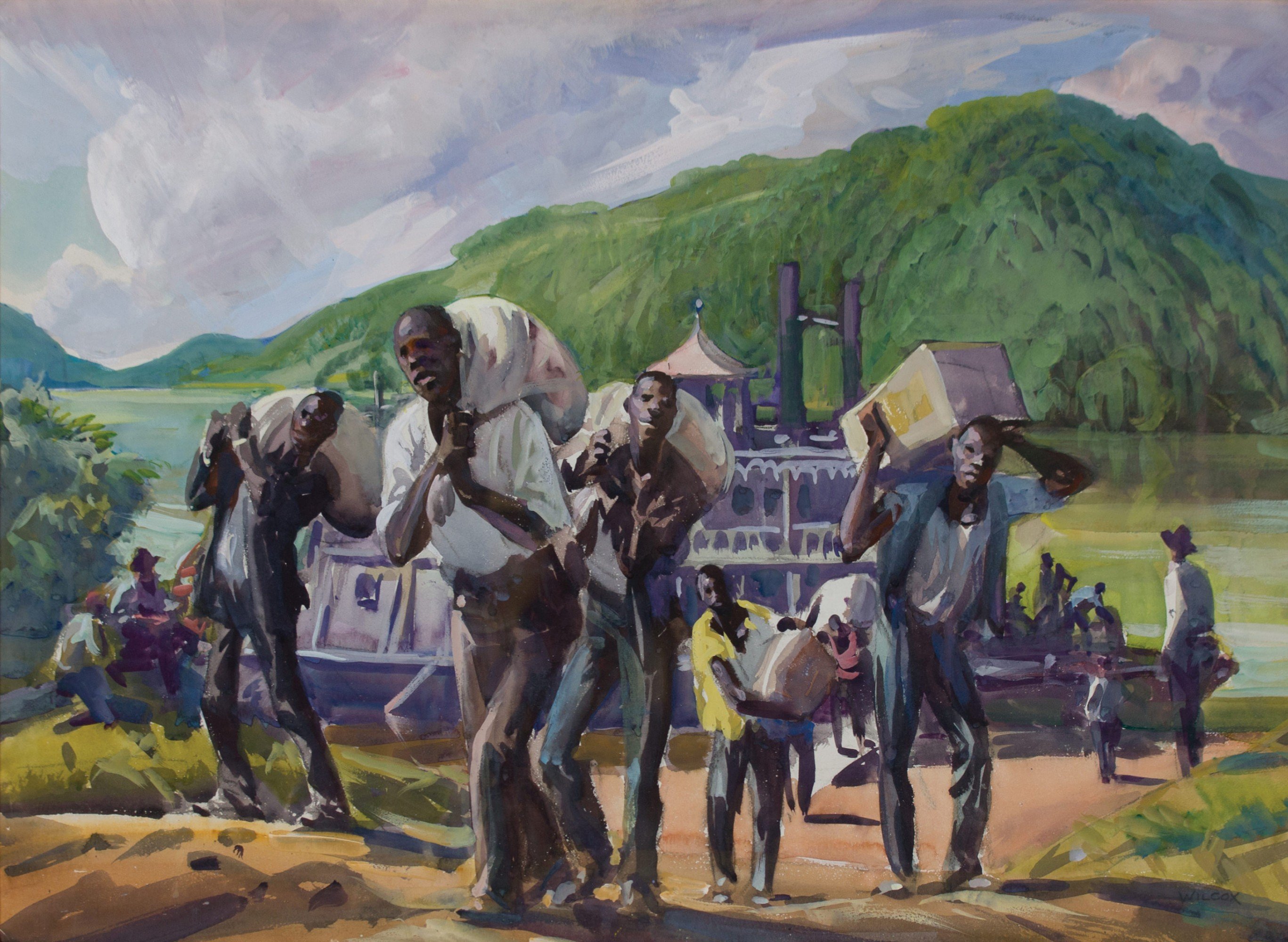 Stevedores, Ohio River by Frank Wilcox